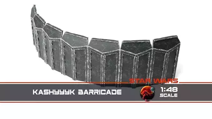Kashyyyk barricade 1-48 scale