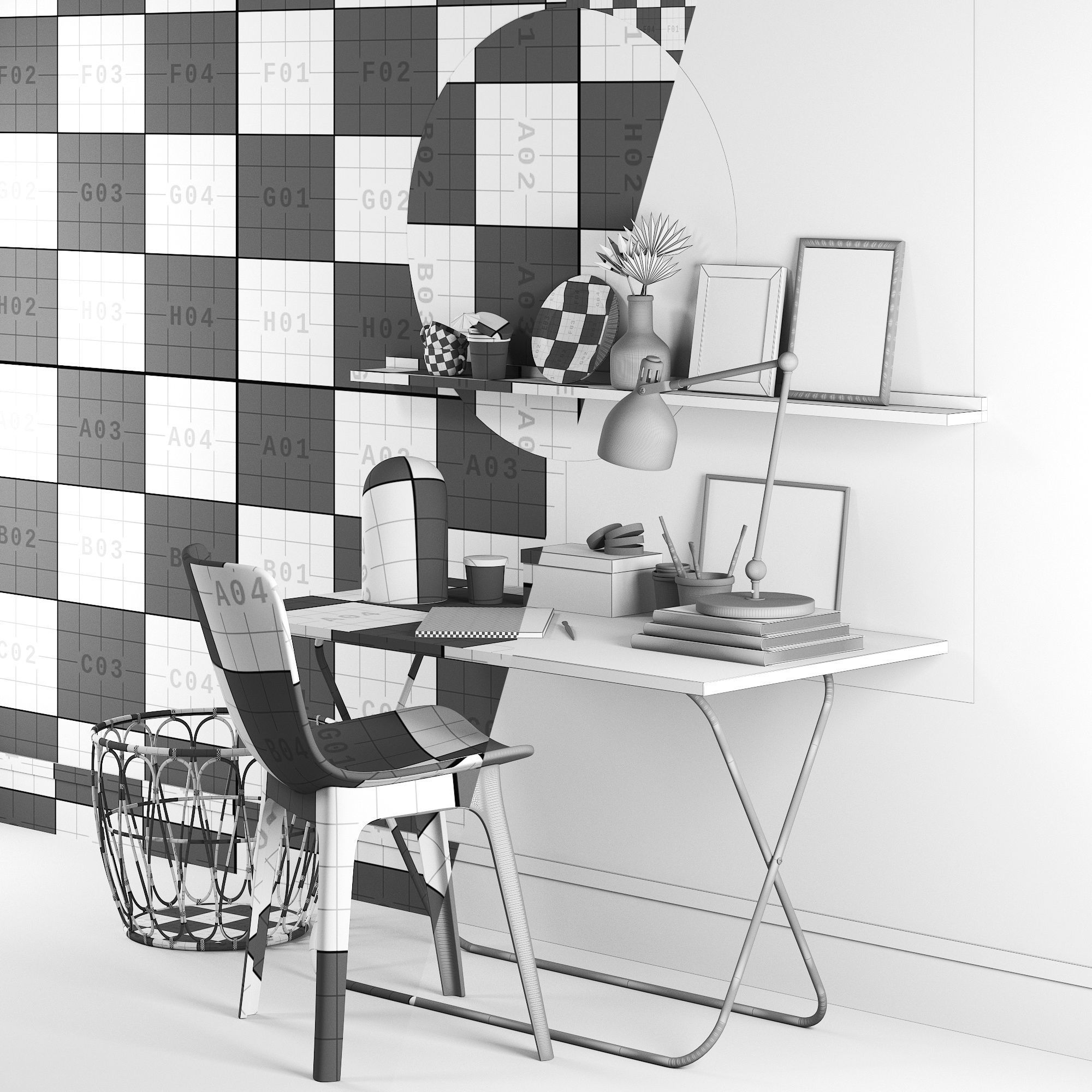 IKEA Home Office 3D model_3