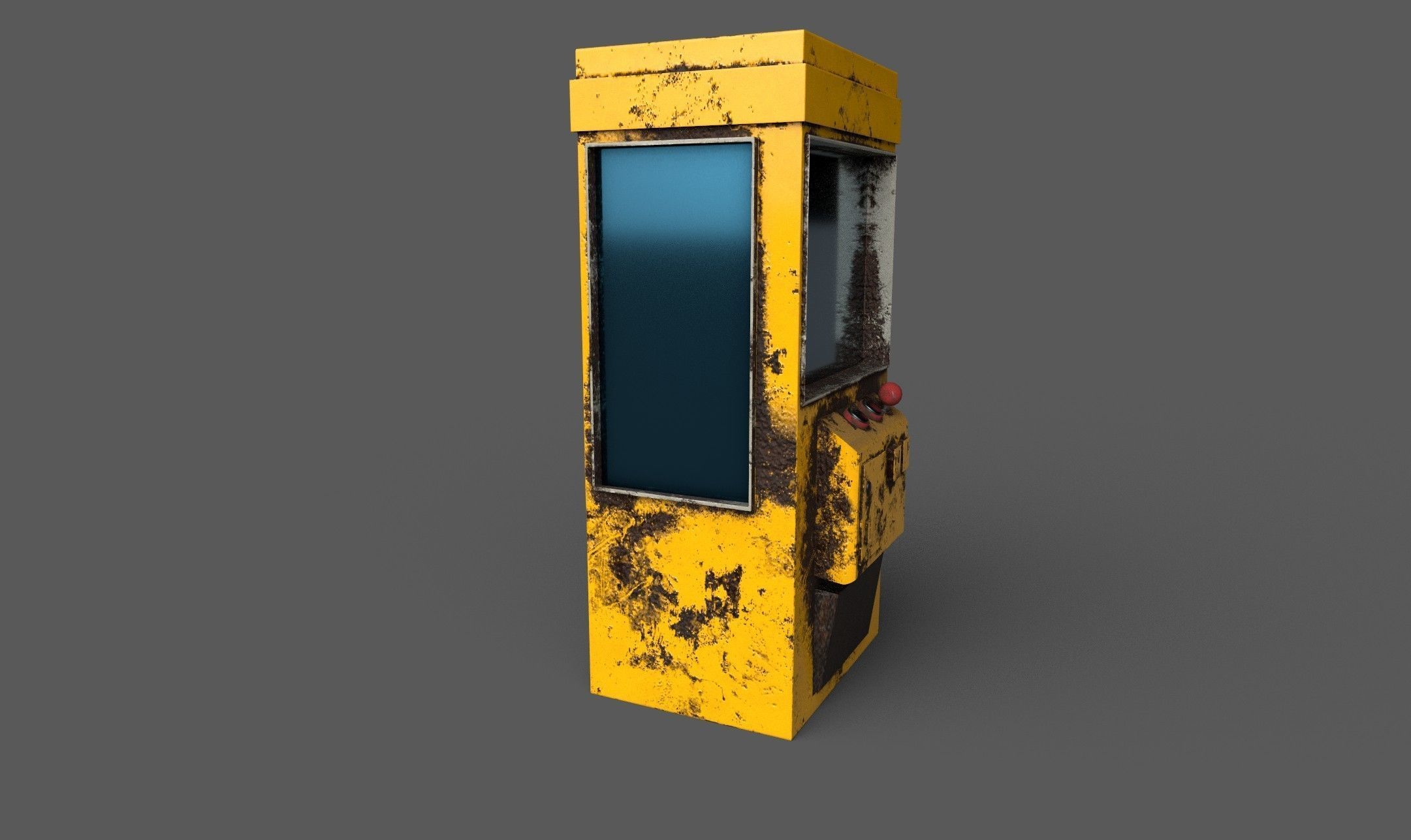 Post Apocalyptic Claw Machine or Slot Machine  Low-poly 3D model_11