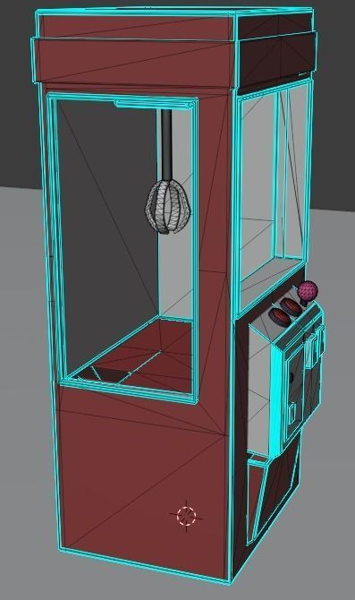 Post Apocalyptic Claw Machine or Slot Machine  Low-poly 3D model_6