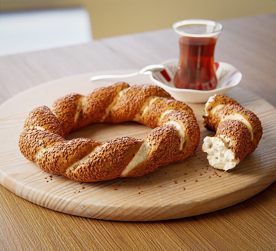 Simit and Tea 3D model