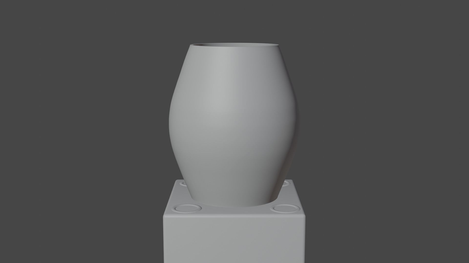 Modern Vase Free 3D model_4