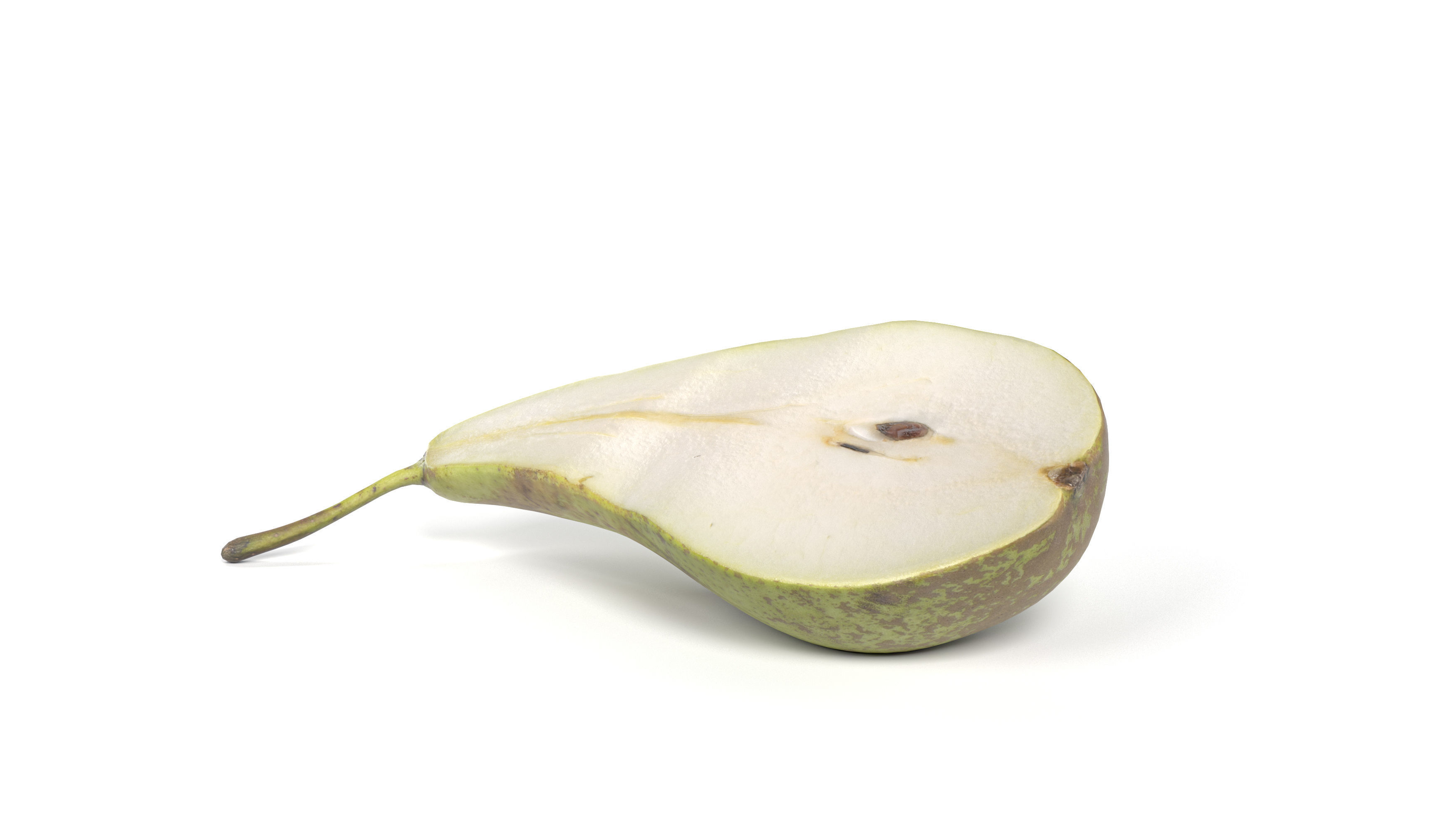Pear Fruit Photoscan Low-poly 3D model_7