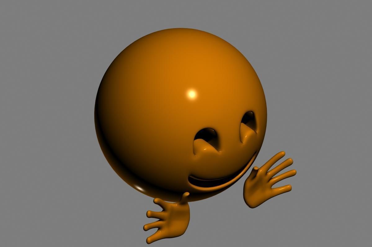 Emoji Hugging Face 3D model_17