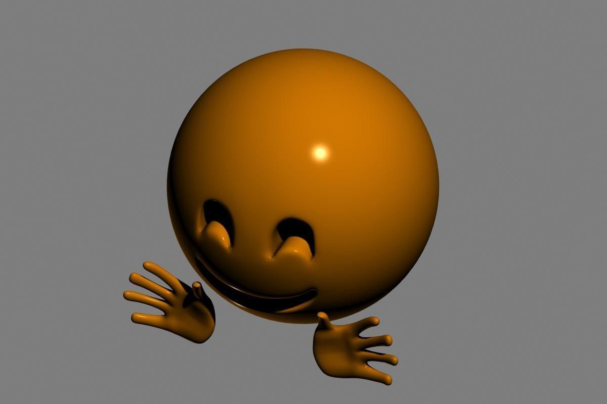 Emoji Hugging Face 3D model_20