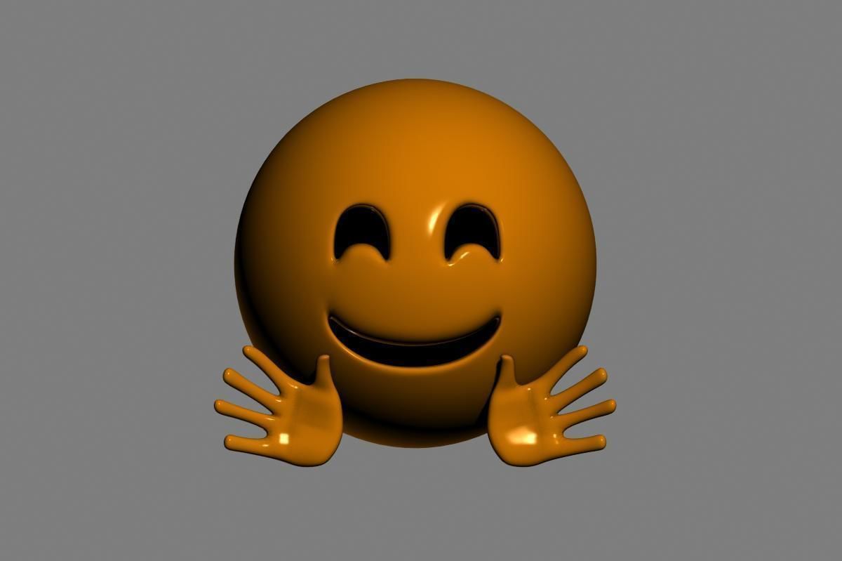 Emoji Hugging Face 3D model_22