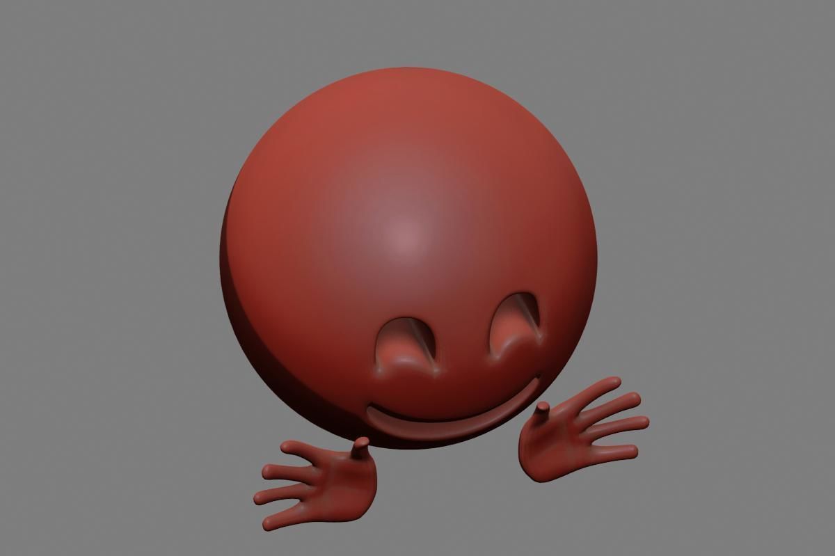 Emoji Hugging Face 3D model_39