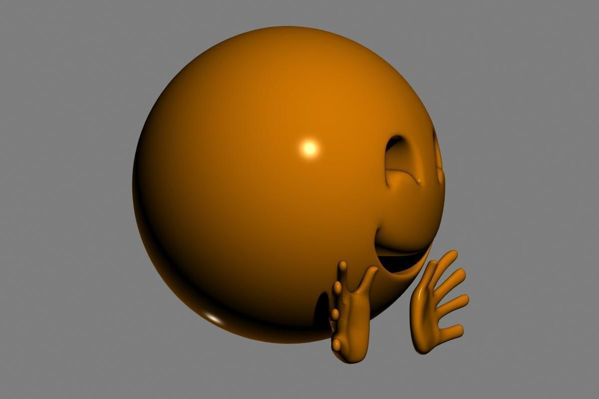 Emoji Hugging Face 3D model_15