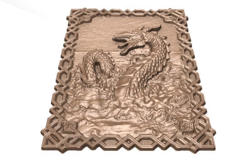Sea dragon CNC 3D print model_2