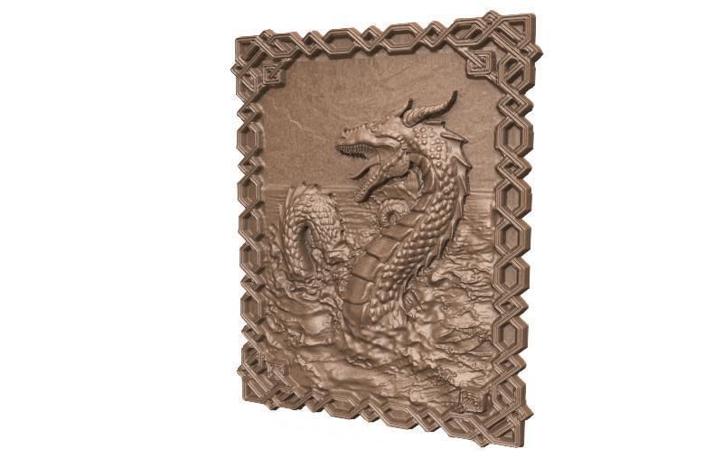 Sea dragon CNC 3D print model_3
