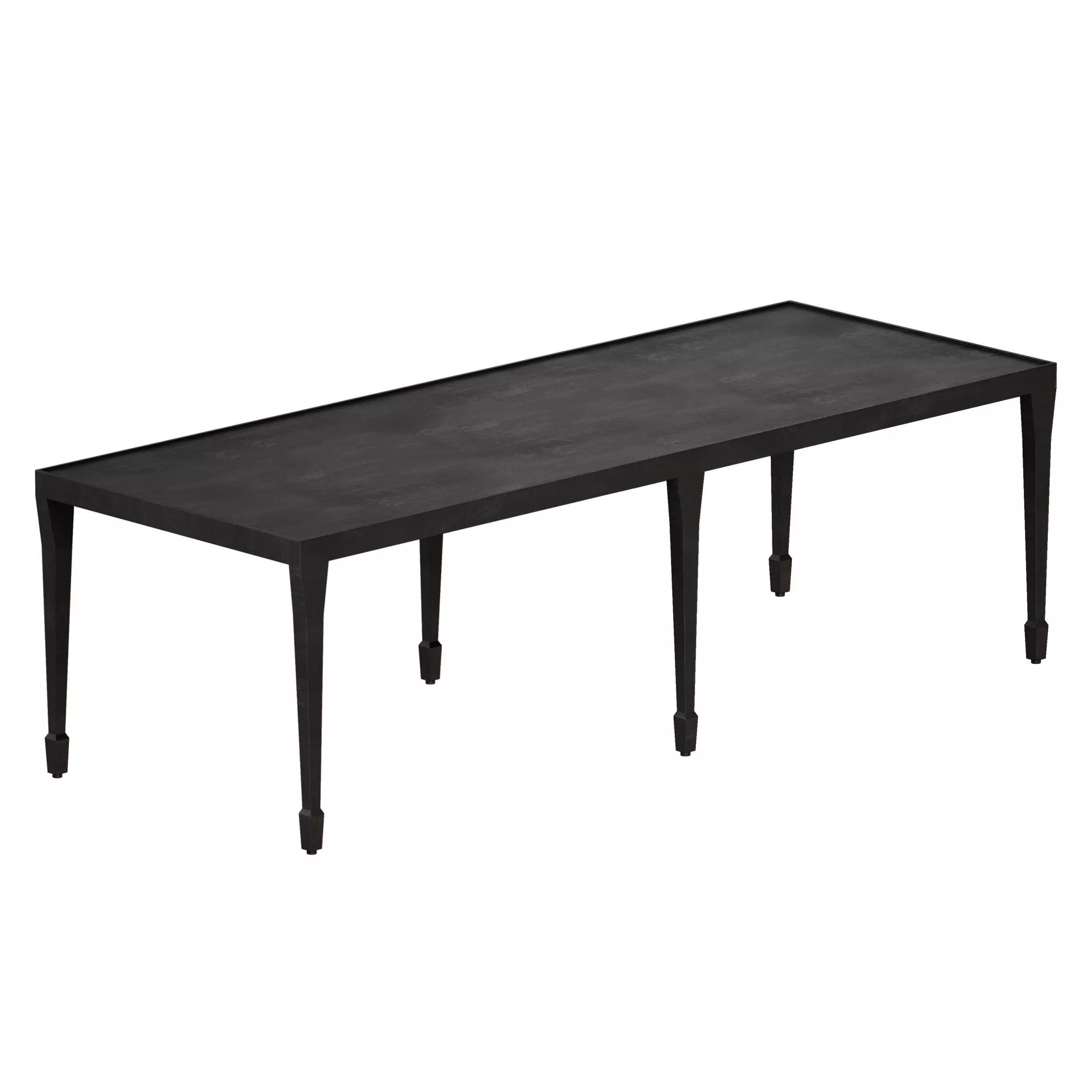 Silviano Rectangular Iron Coffee Table Crate and Barrel 3D model_0