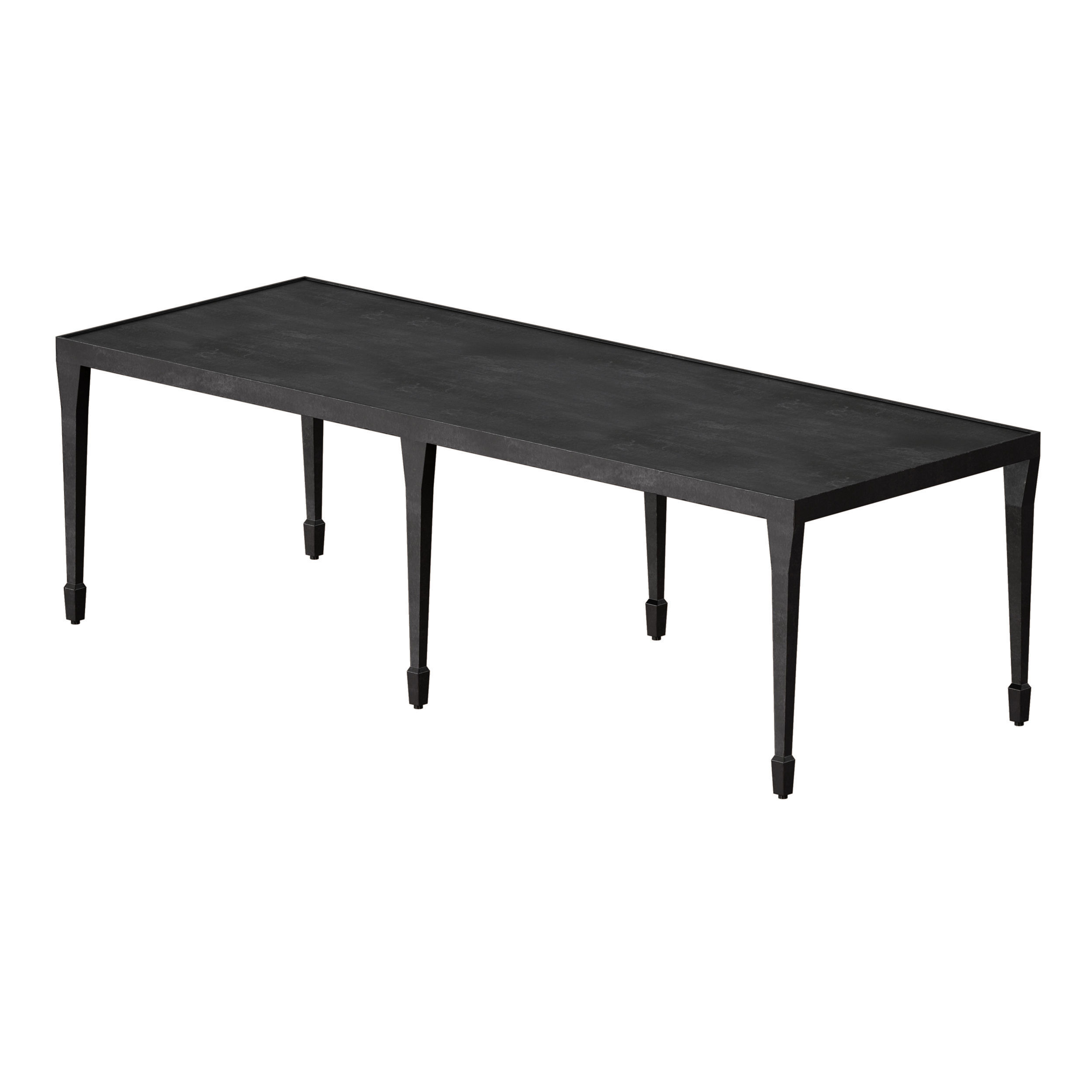 Silviano Rectangular Iron Coffee Table Crate and Barrel 3D model_5