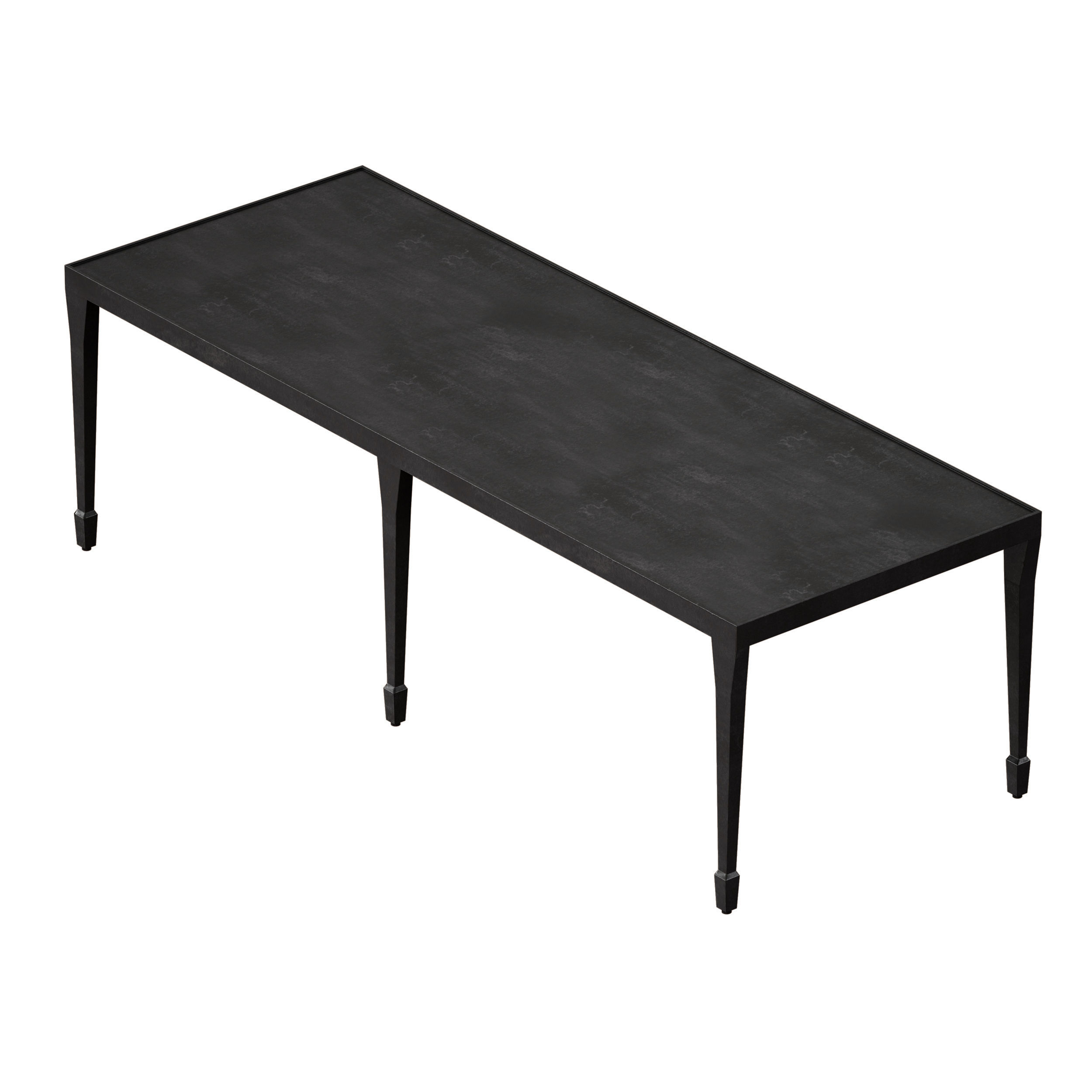 Silviano Rectangular Iron Coffee Table Crate and Barrel 3D model_6