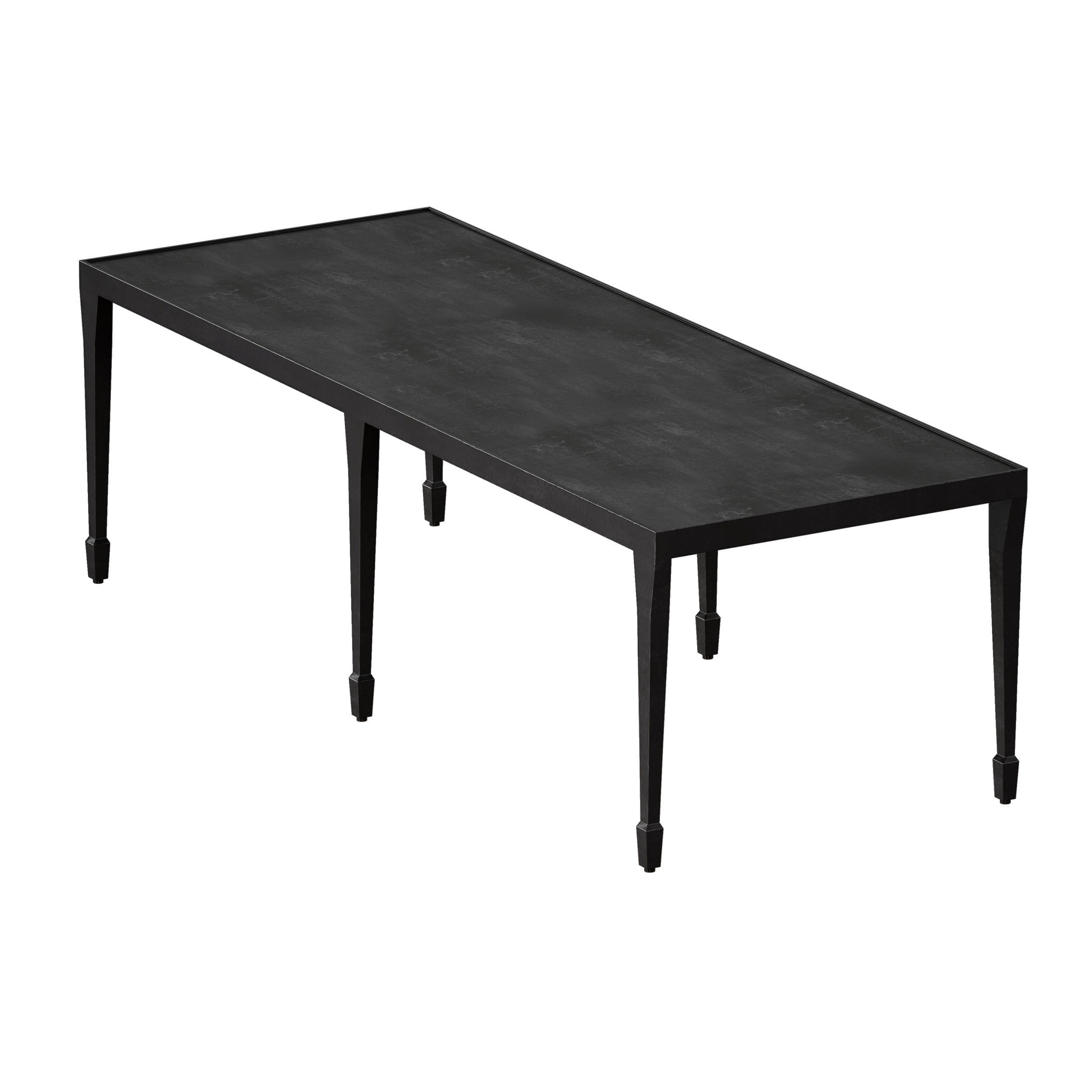 Silviano Rectangular Iron Coffee Table Crate and Barrel 3D model_4