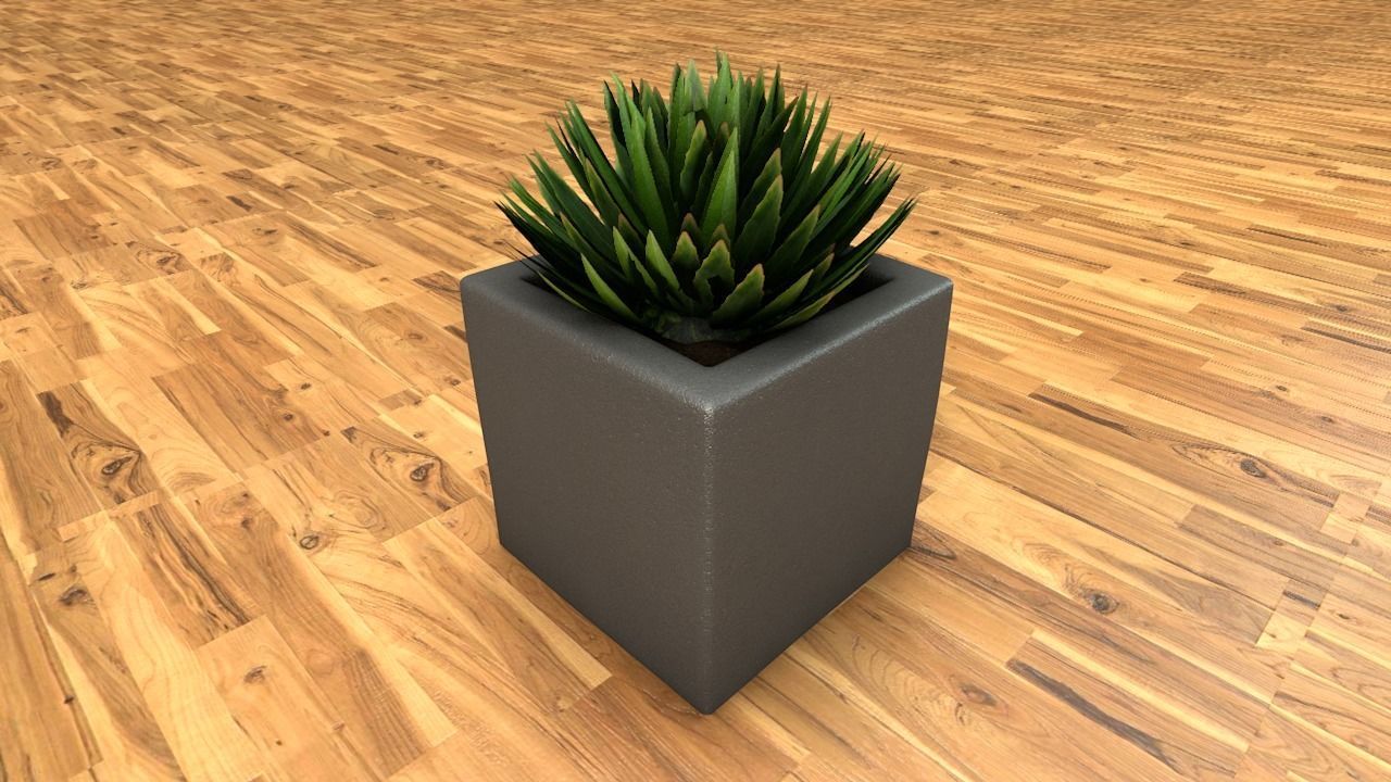 Flower pots 3D model_4