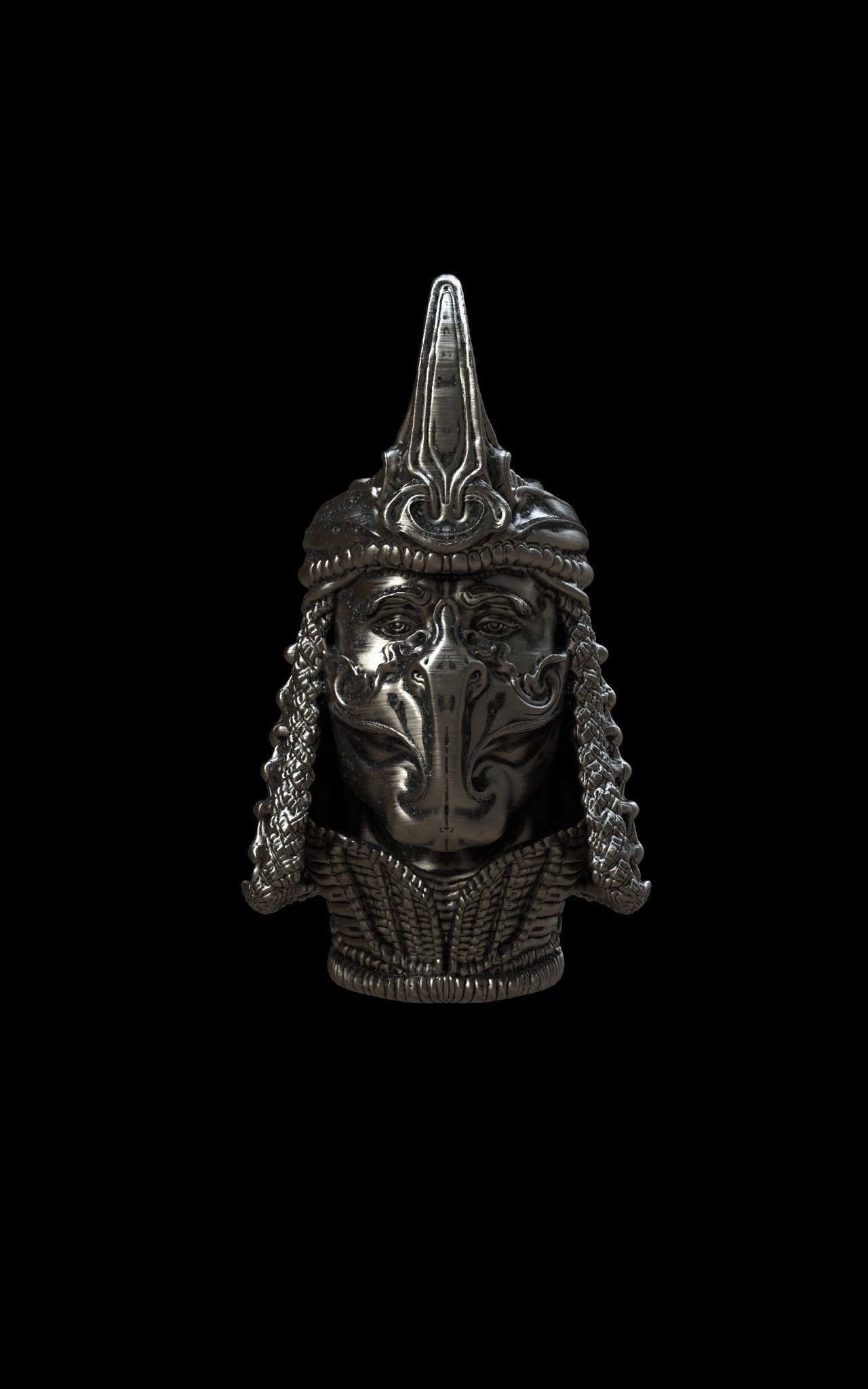 Samurai Bead 3D print model_1