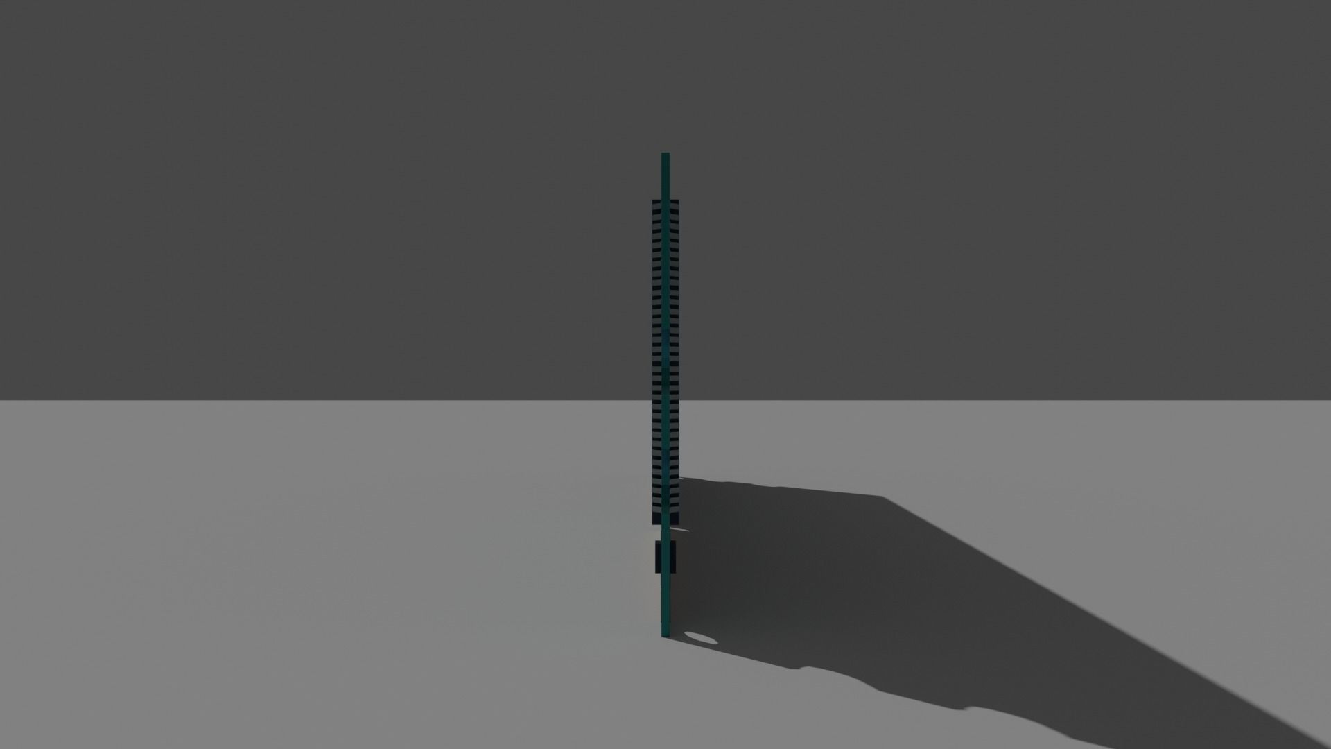 1Gb Ram stick 1333mhz - old ram Low-poly 3D model_6