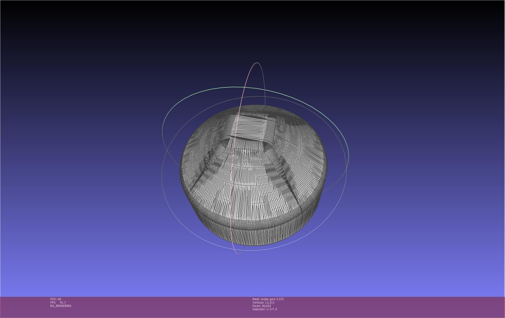 Final Fantasy XIV Yshtola Snake Pendant Basic Model 3D print model_110