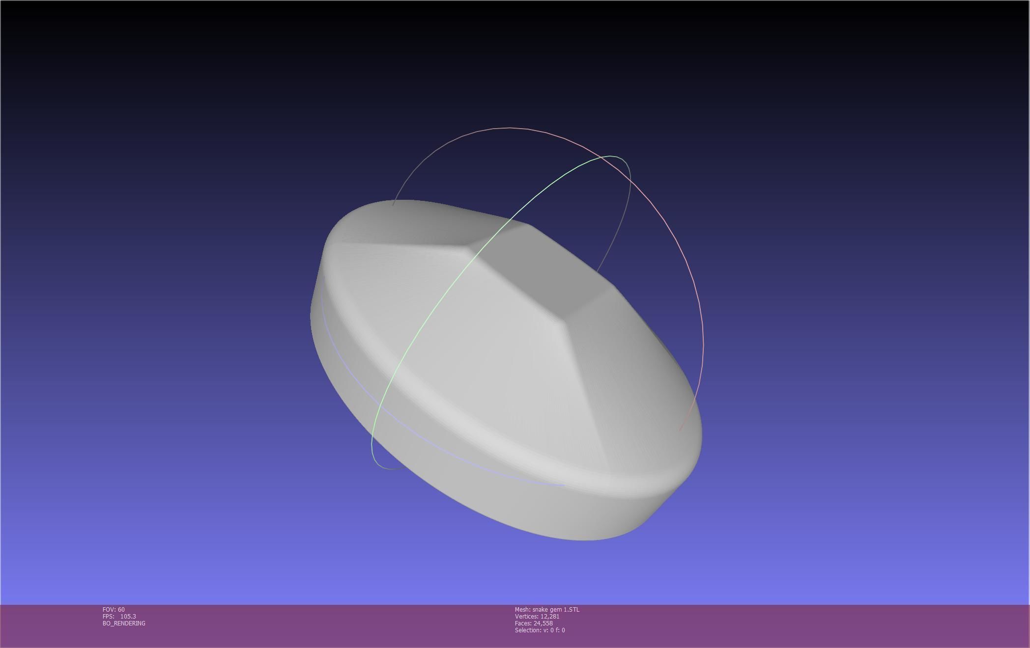 Final Fantasy XIV Yshtola Snake Pendant Basic Model 3D print model_130