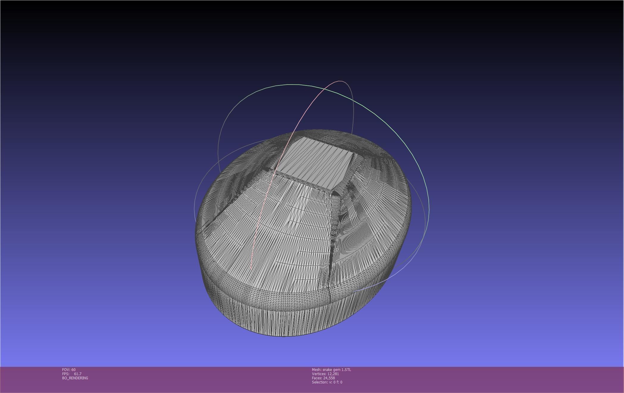 Final Fantasy XIV Yshtola Snake Pendant Basic Model 3D print model_119