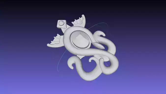 Final Fantasy XIV Yshtola Snake Pendant Basic Model 3D print model