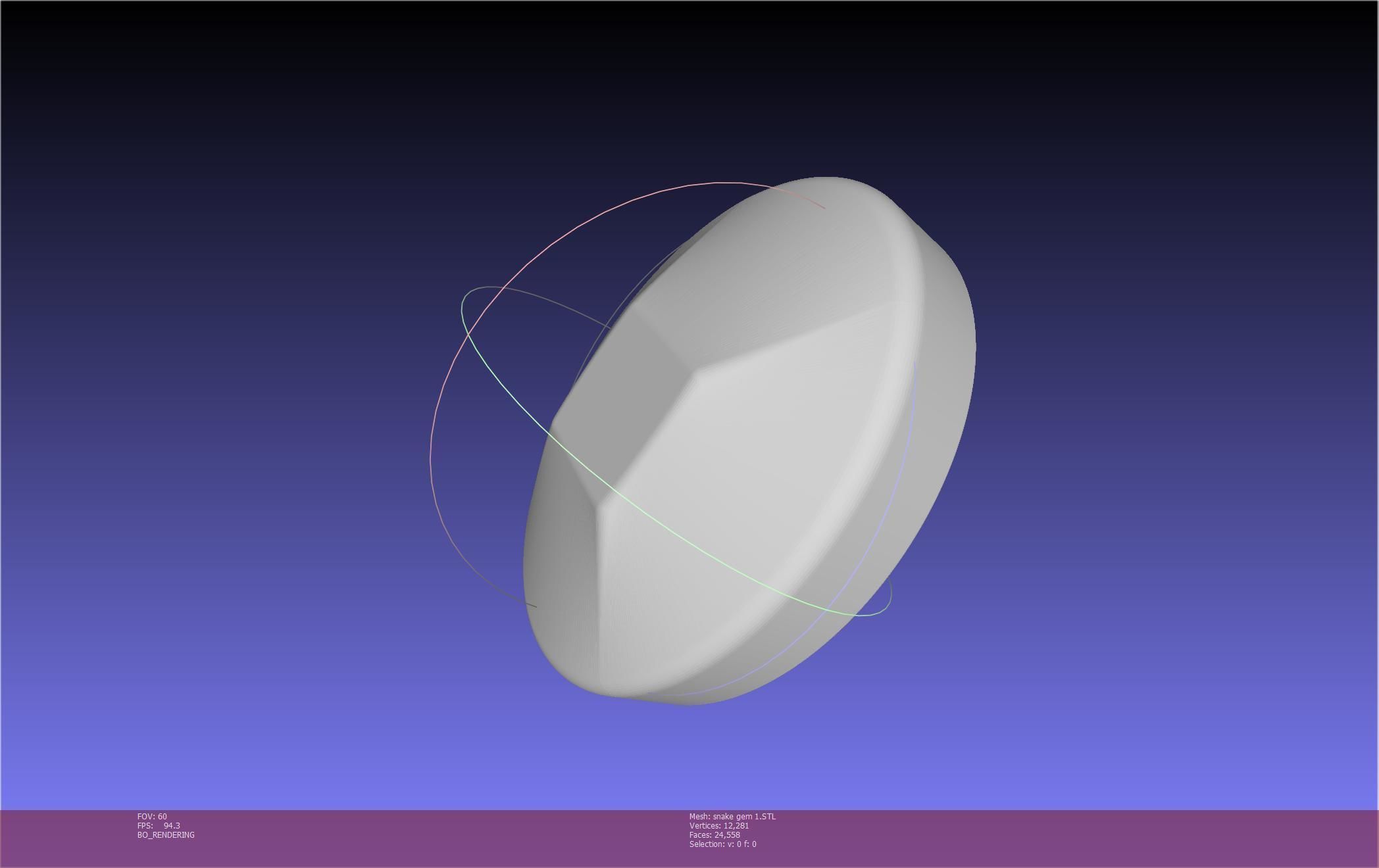 Final Fantasy XIV Yshtola Snake Pendant Basic Model 3D print model_128