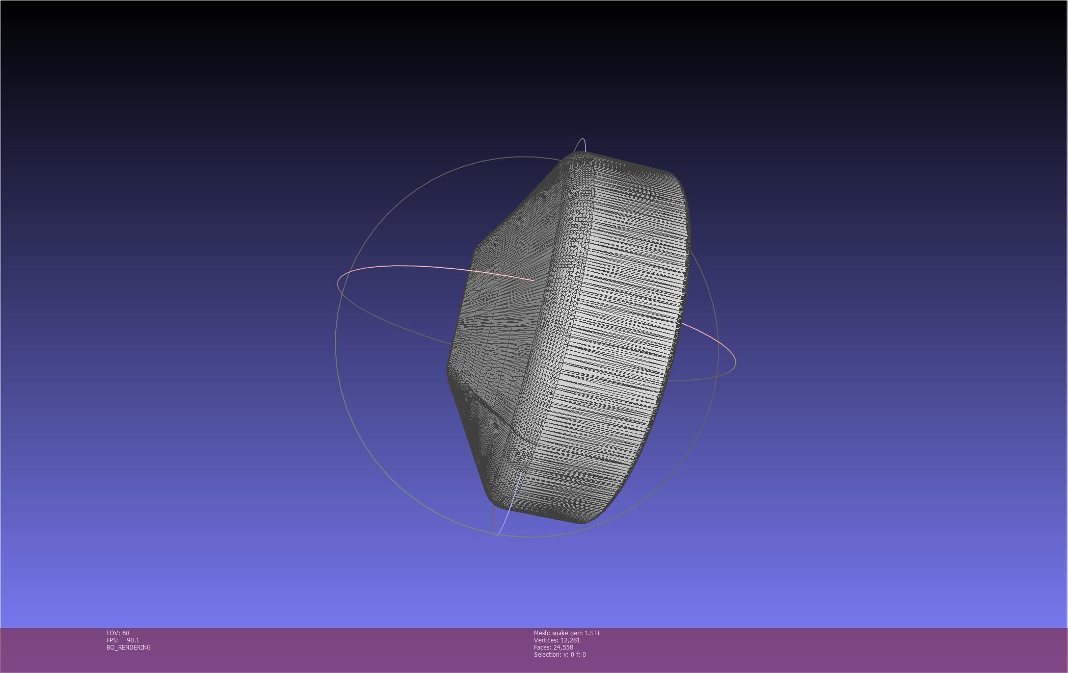 Final Fantasy XIV Yshtola Snake Pendant Basic Model 3D print model_117