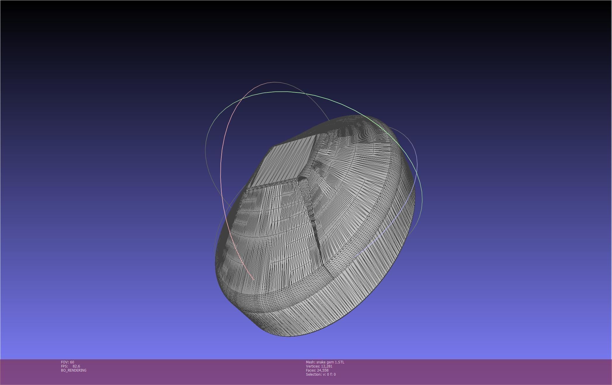 Final Fantasy XIV Yshtola Snake Pendant Basic Model 3D print model_115