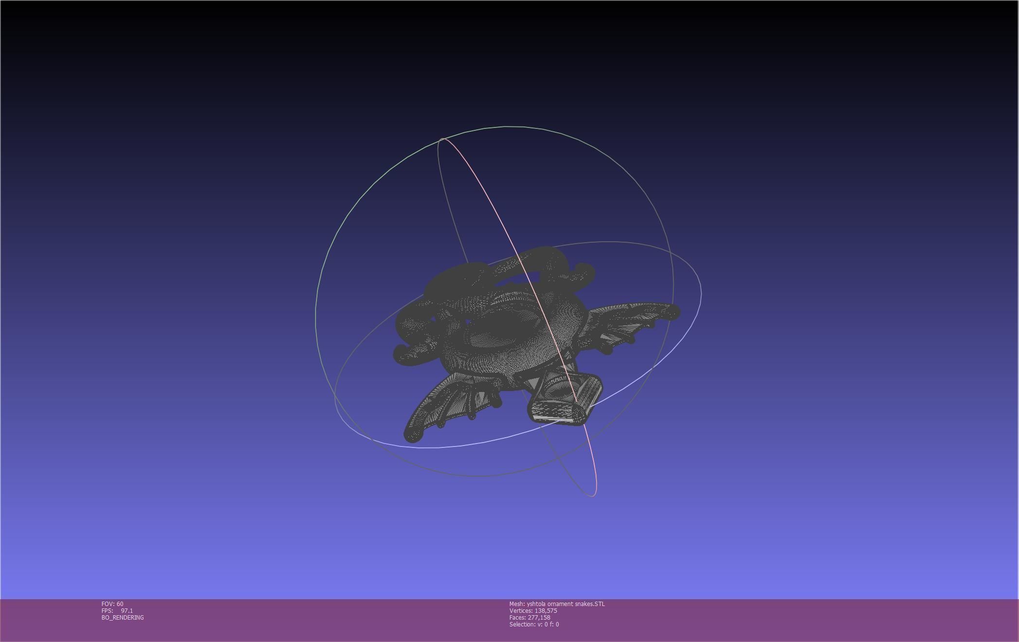 Final Fantasy XIV Yshtola Snake Pendant Basic Model 3D print model_83