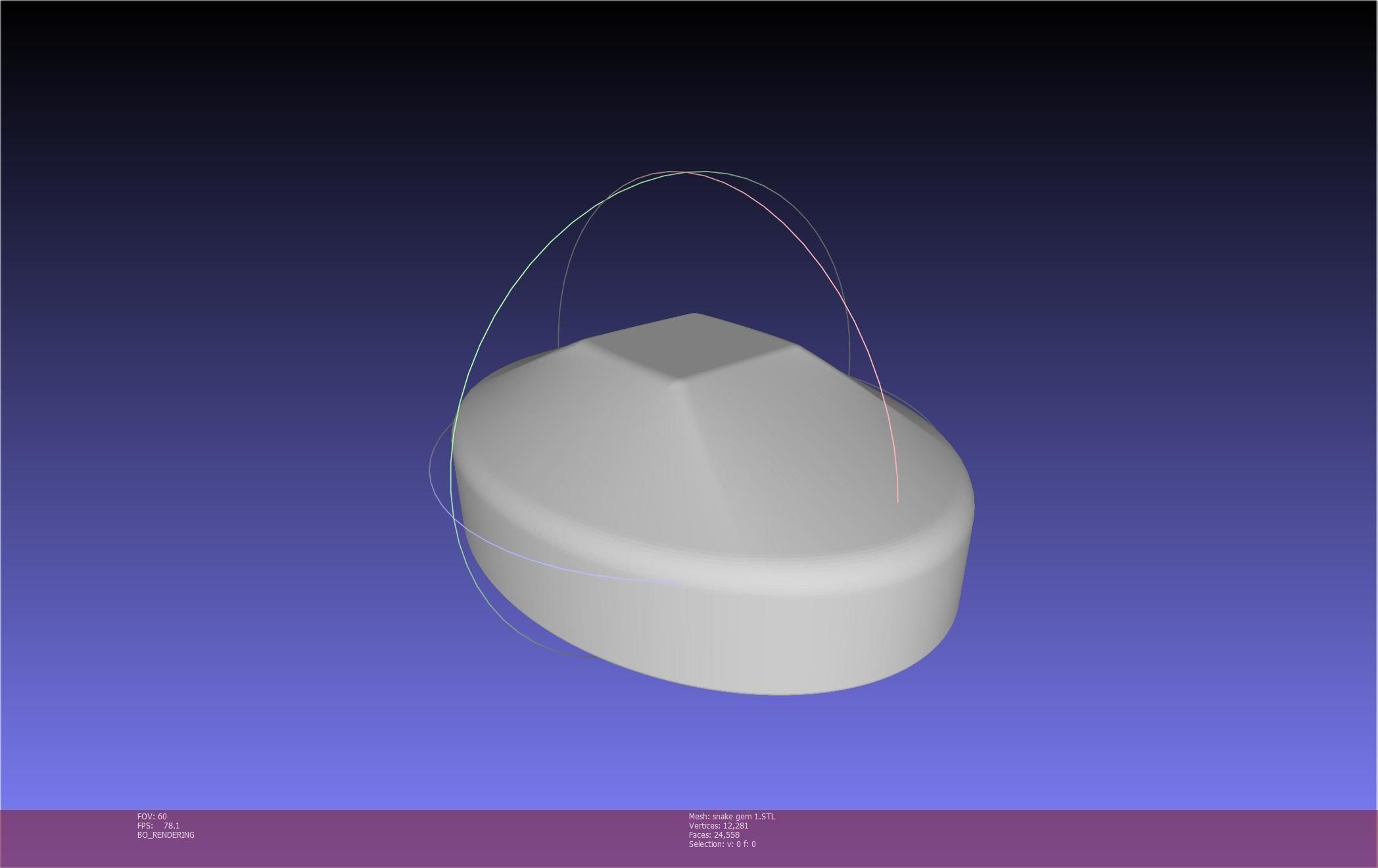 Final Fantasy XIV Yshtola Snake Pendant Basic Model 3D print model_124