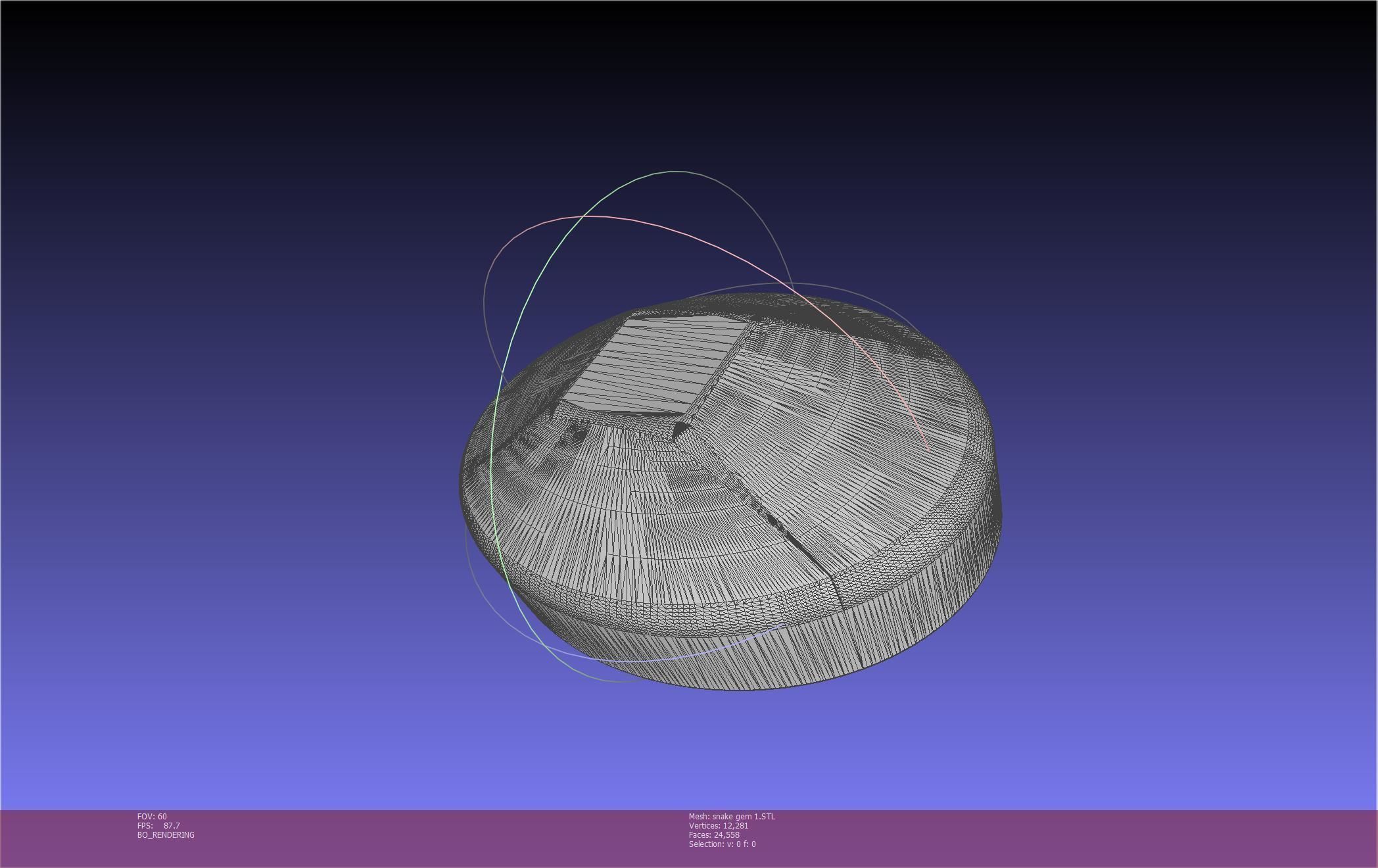 Final Fantasy XIV Yshtola Snake Pendant Basic Model 3D print model_116