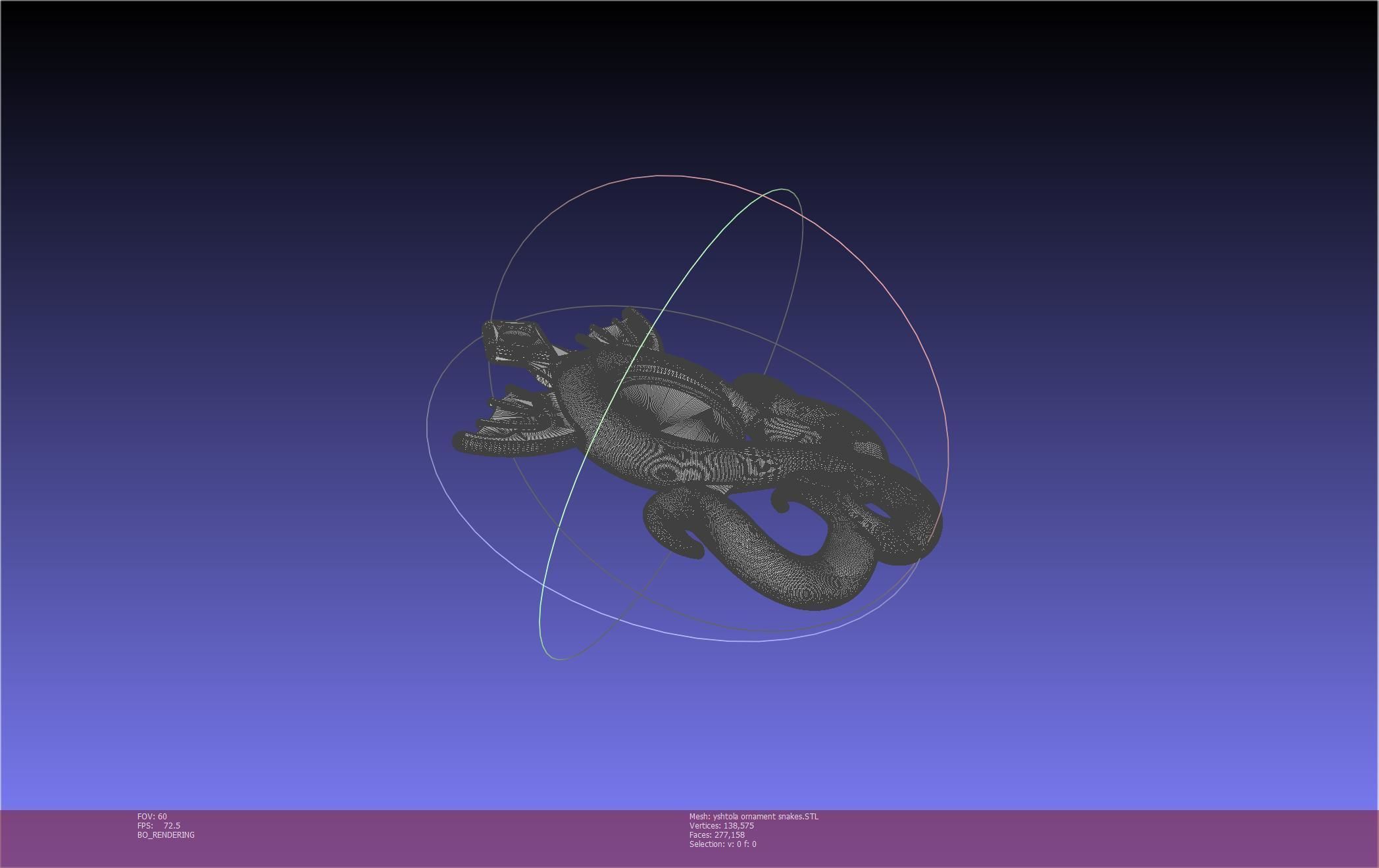 Final Fantasy XIV Yshtola Snake Pendant Basic Model 3D print model_77