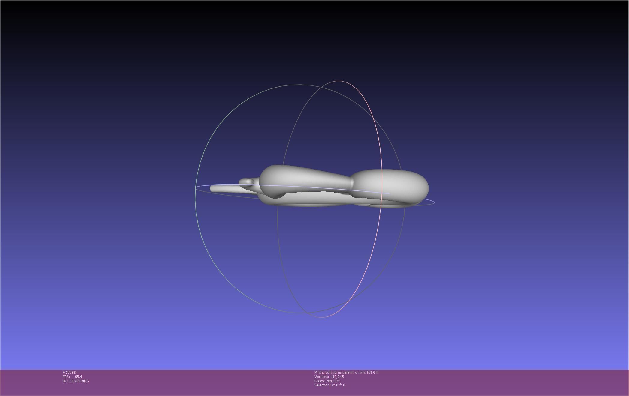 Final Fantasy XIV Yshtola Snake Pendant Basic Model 3D print model_15