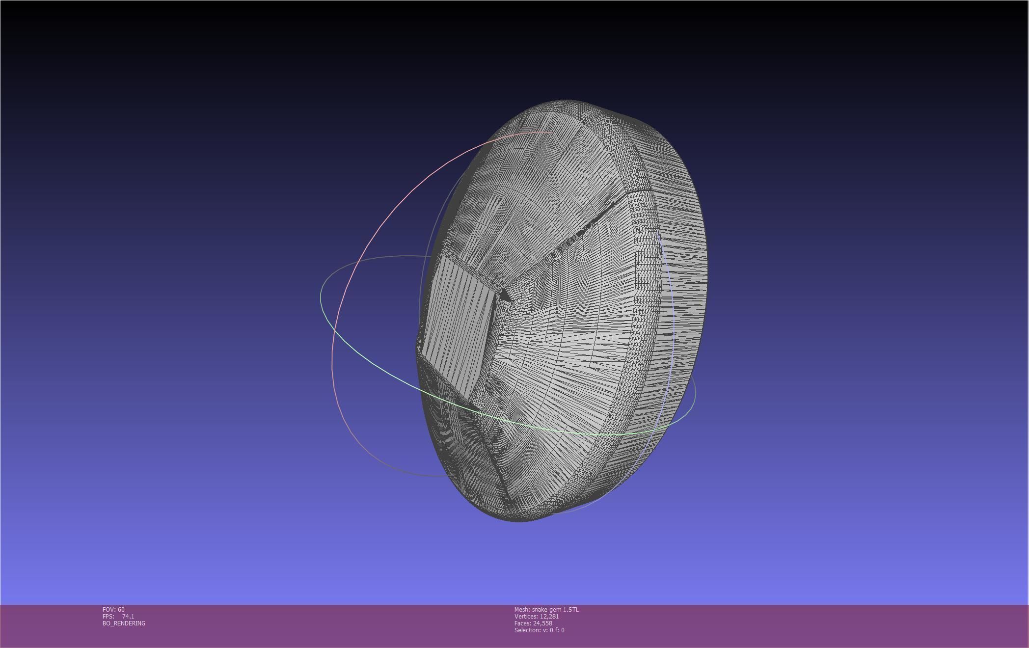 Final Fantasy XIV Yshtola Snake Pendant Basic Model 3D print model_131