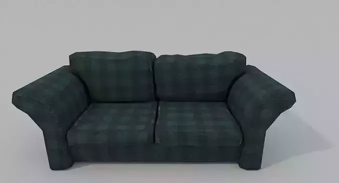 Green Old Sofa 