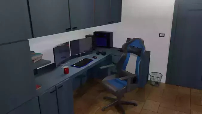 Interior 3D modern Gaming Room