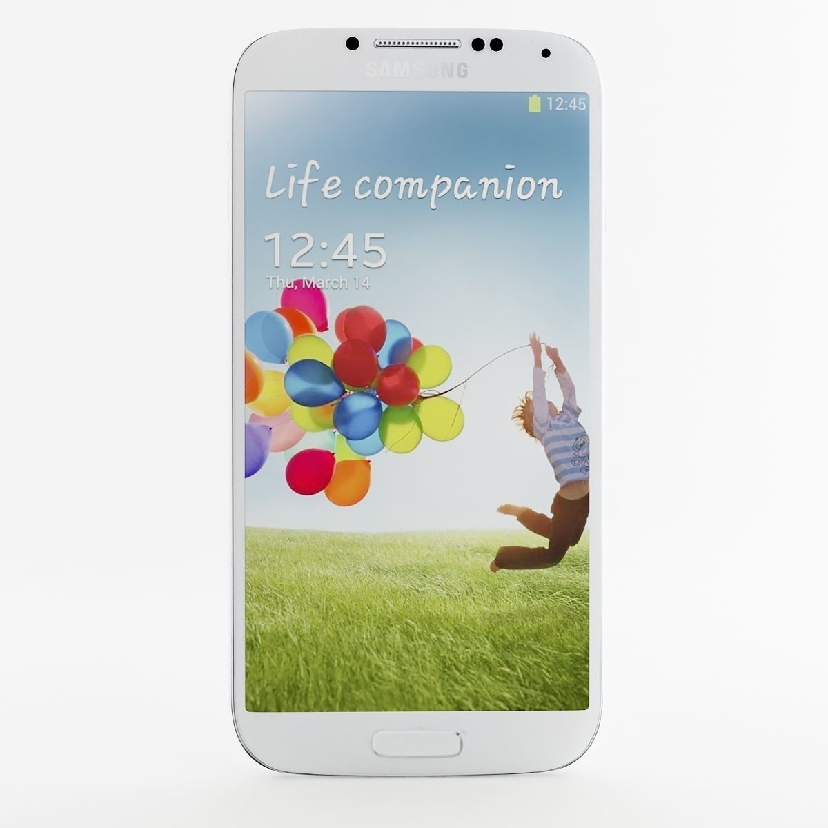 Samsung I9506 Galaxy S4 White 3D model_4