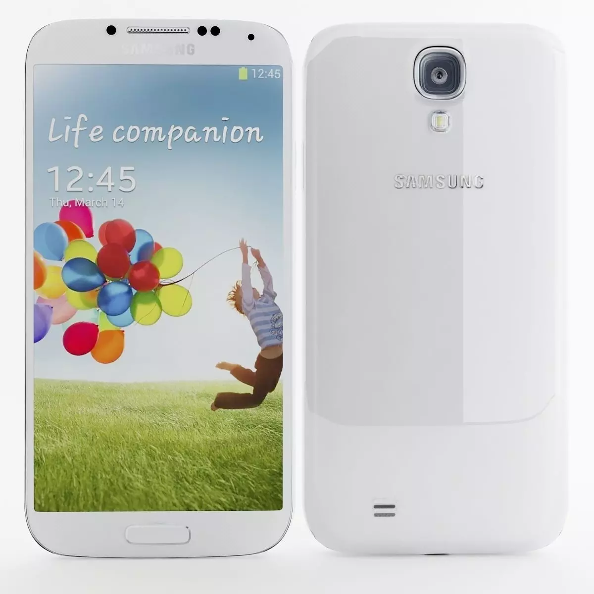 Samsung I9506 Galaxy S4 White 3D model_0