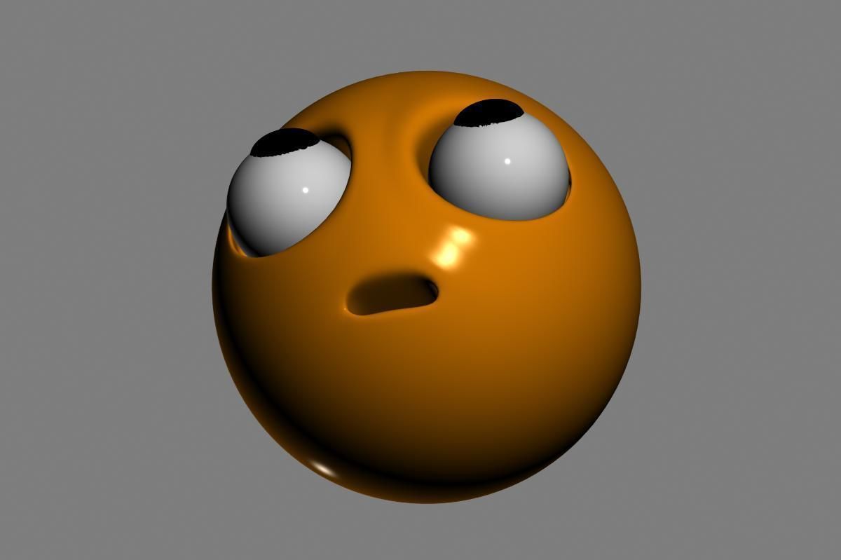 Emoji Face with Rolling Eyes 3D model_10