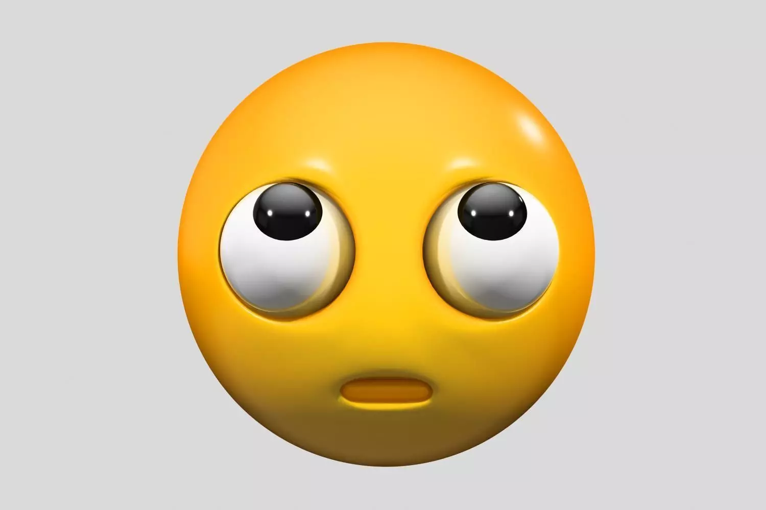 Emoji Face with Rolling Eyes 3D model_0