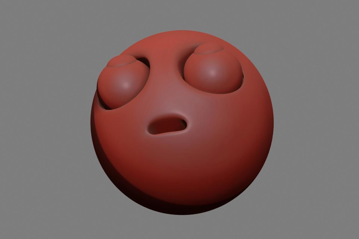 Emoji Face with Rolling Eyes 3D model_42