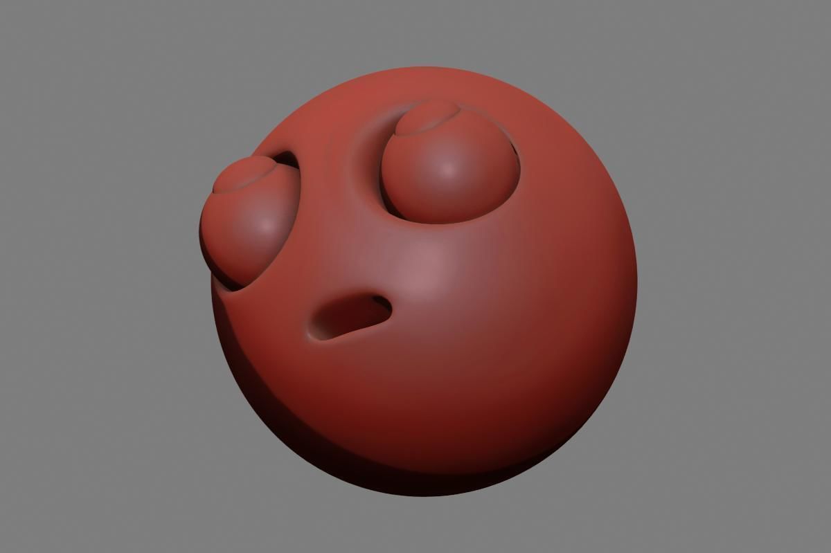 Emoji Face with Rolling Eyes 3D model_43