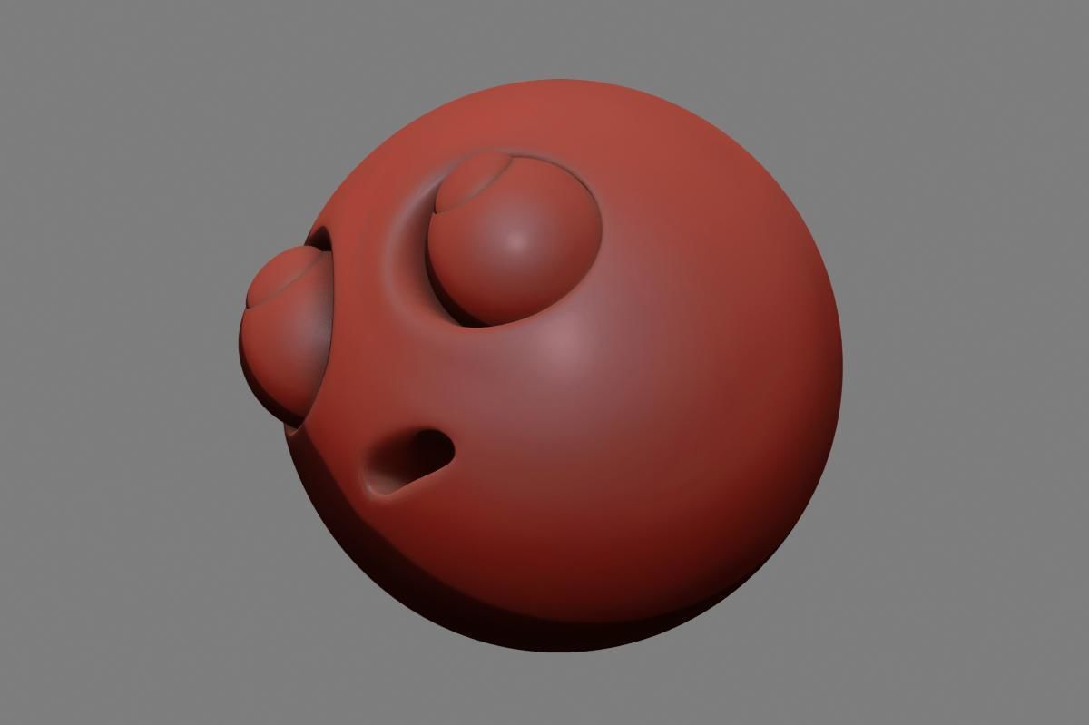 Emoji Face with Rolling Eyes 3D model_24
