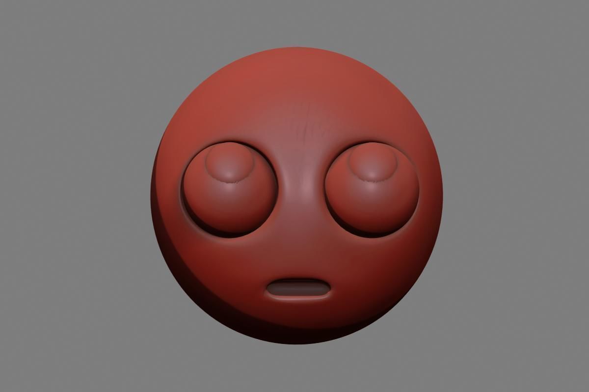 Emoji Face with Rolling Eyes 3D model_39