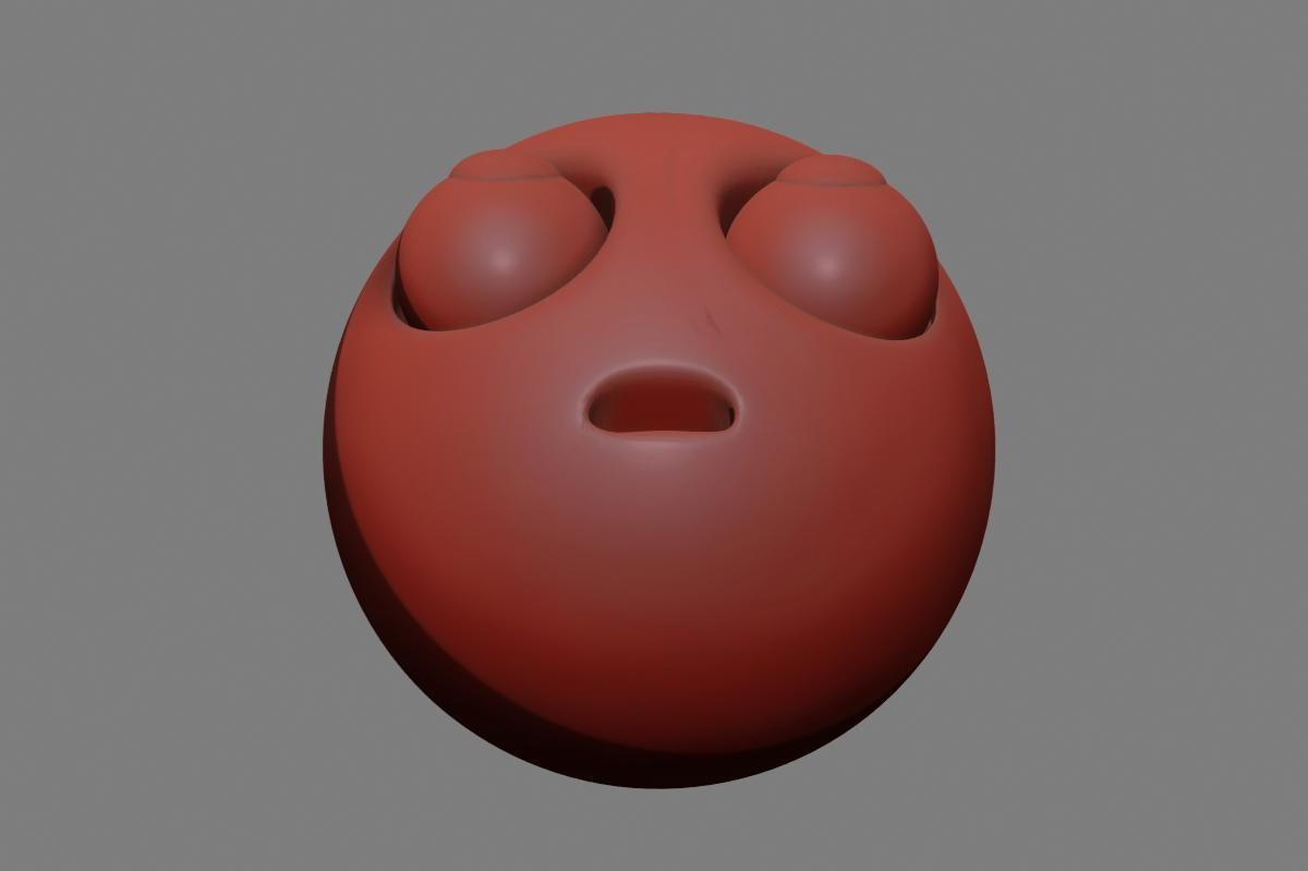 Emoji Face with Rolling Eyes 3D model_38