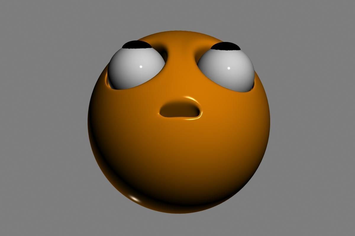 Emoji Face with Rolling Eyes 3D model_19