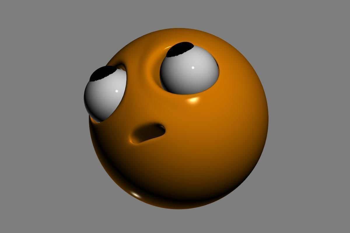Emoji Face with Rolling Eyes 3D model_7