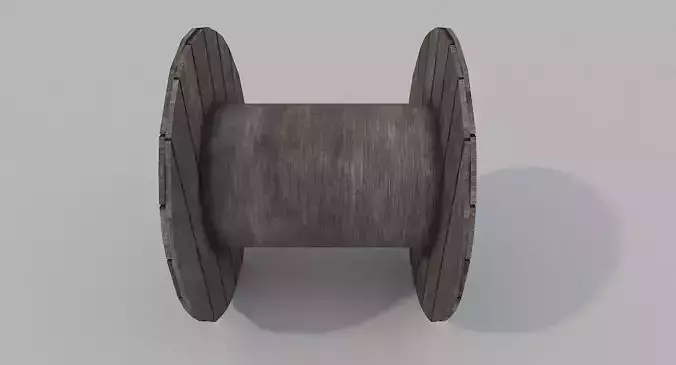 Wooden Cable Reel PBR 
