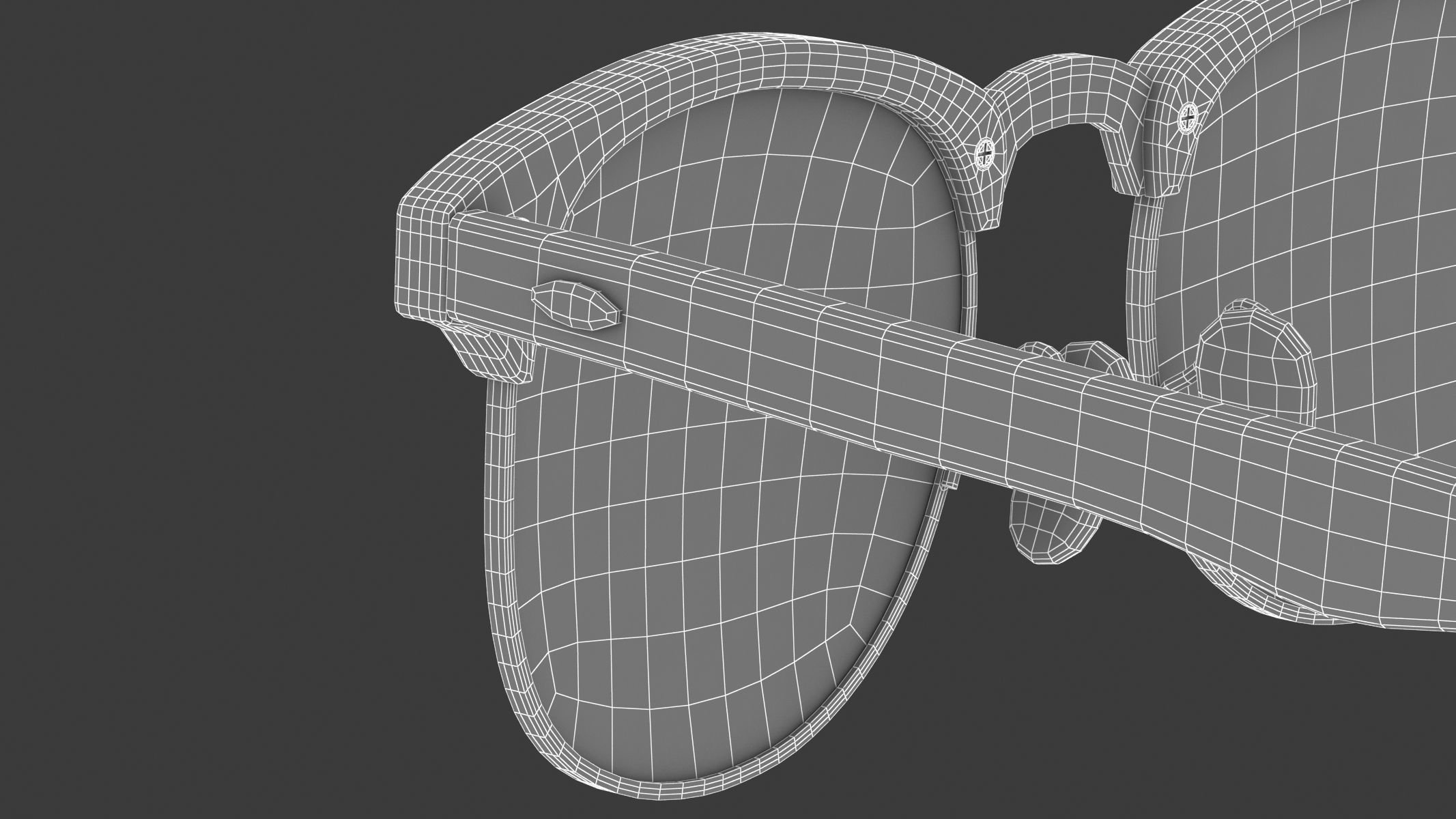 Classic Half Frame Glasses  3D model_18