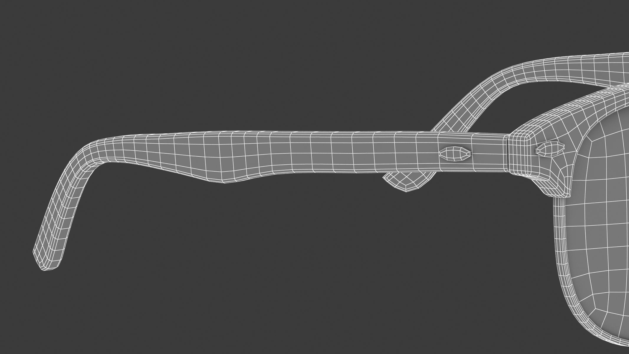 Classic Half Frame Glasses  3D model_16